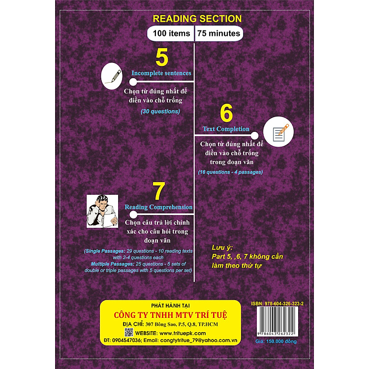 New Toeic: 5 Actual Tests - RC - Ảnh 2