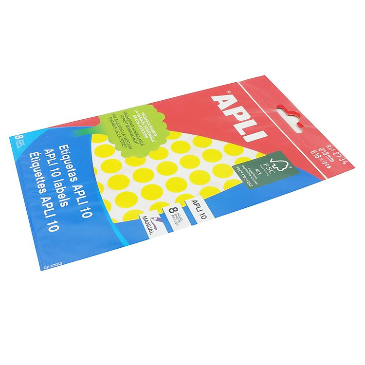 Nhãn Dán Vàng 10 Miếng 13 APLI - Ảnh 3