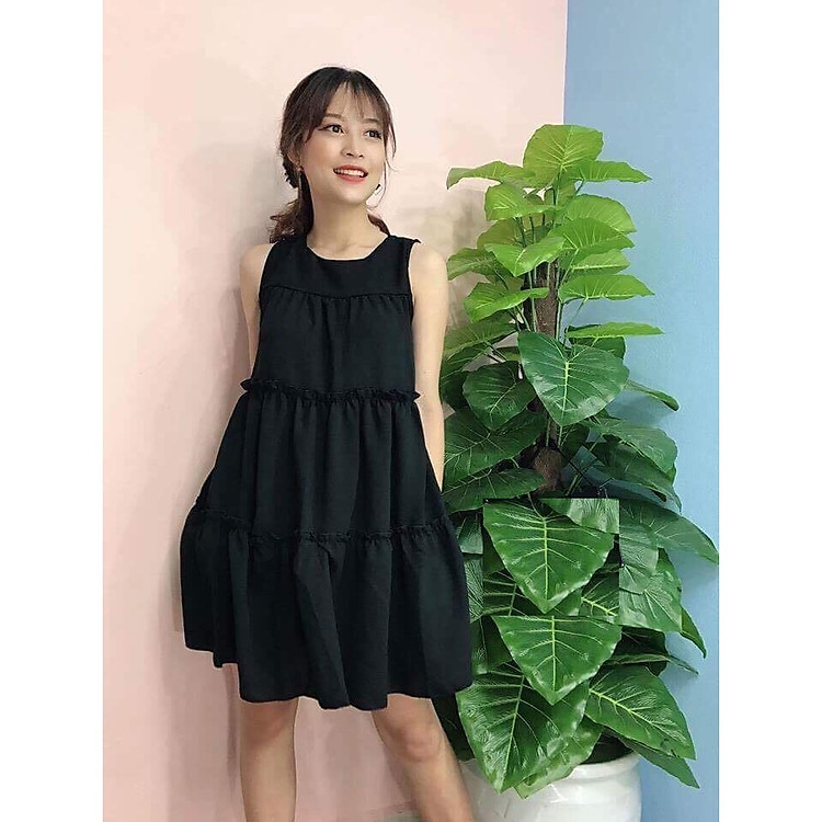 Váy 3 tầng chất đũi sang chảnh