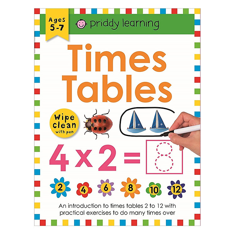 Sách Wipe Clean Workbook Times Table 1-12