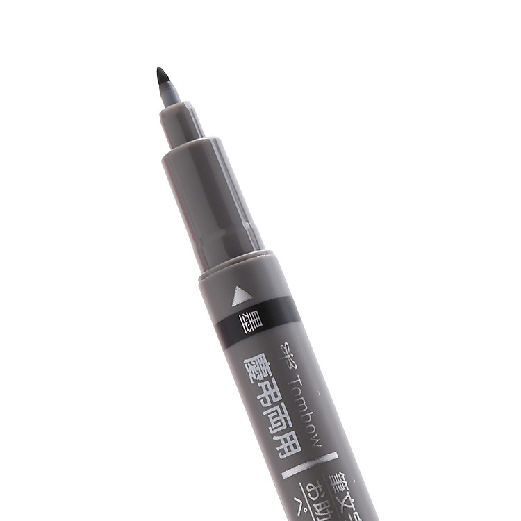 Bút Lông Fudenosuke Tombow 2 Đầu (Màu Đen Bạc) - Ảnh 2