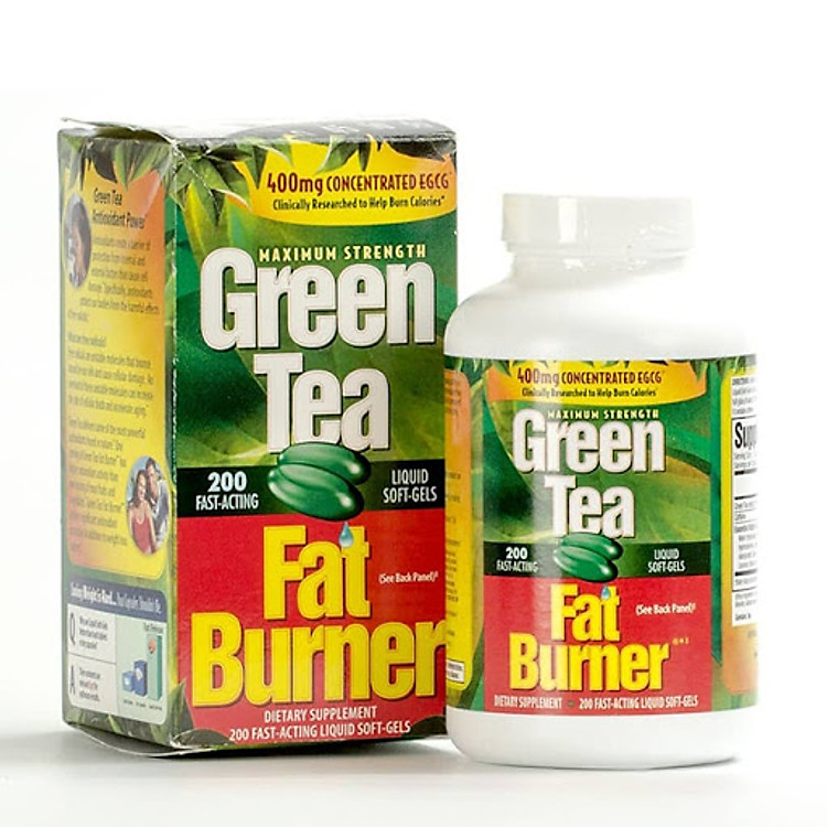 Thực phẩm bổ dưỡng Giảm cân Trà Xanh Green Tea Fat Burner 400mg 200 viên của Mỹ