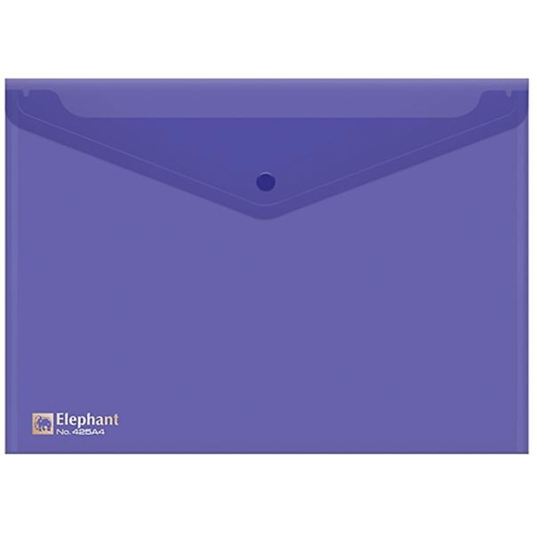 Bìa Nút Nhựa Elephant 425A4 – Màu Tím