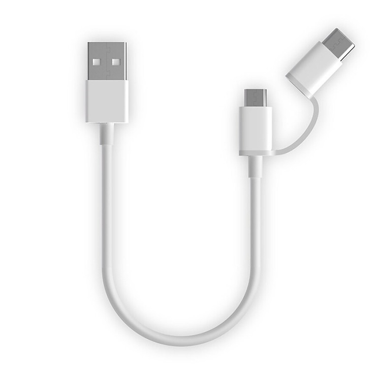 Cáp Dữ Liệu 2 Trong 1 Cổng Micro USB Và Type-C Xiaomi ZMI AL511 1m - Trắng