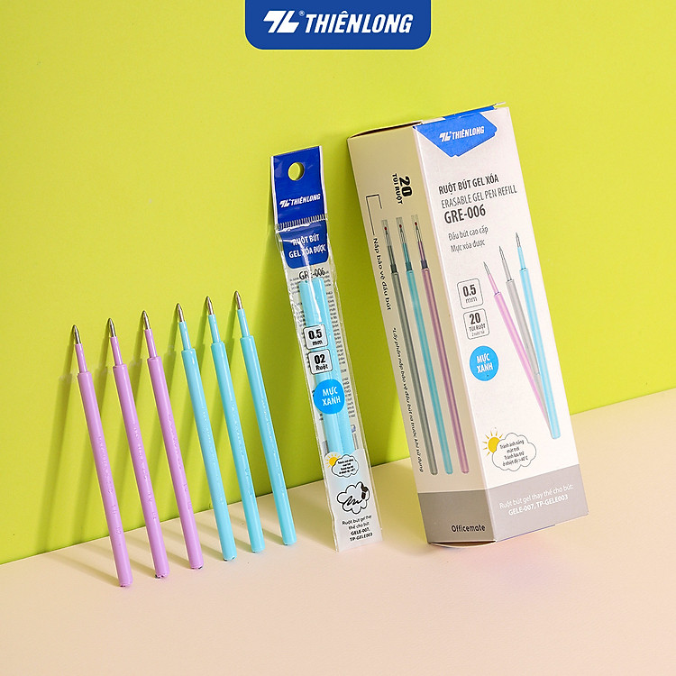 Túi Ruột Bút Gel Xóa Được Thiên Long Officemate GRE-006 (5/10/20 chiếc)