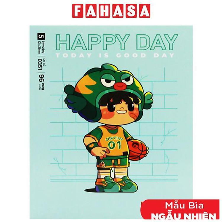 Tập Class Happy Day – 5 Ô Ly Vuông (96 trang, 58gsm)