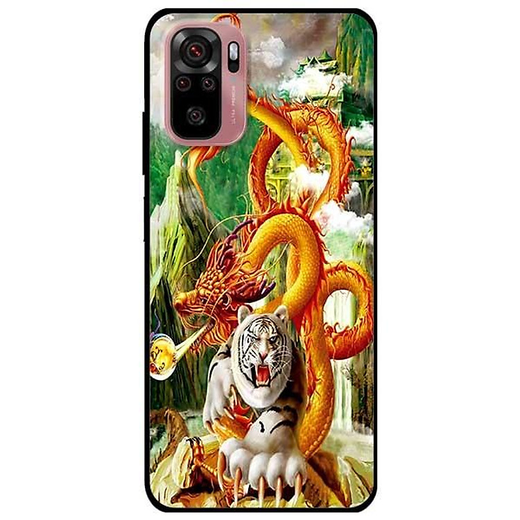 Ốp lưng dành cho Xiaomi Xiaomi Redmi Note 10 - Redmi Note 10 Pro - mẫu Long Tranh Hỗ Đấu