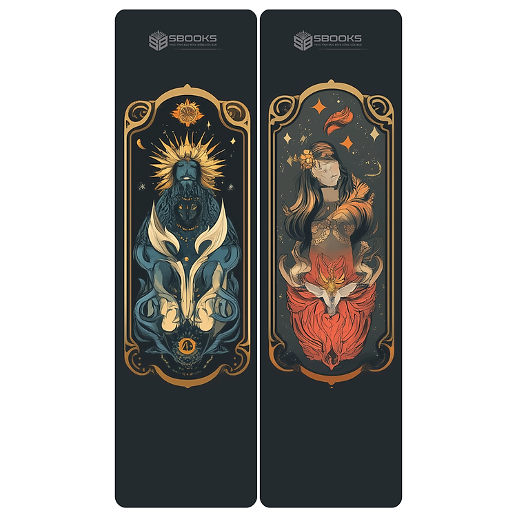 Bookmark Kẹp Sách Hoạ Tiết Cung Hoàng Đạo (Màu Đen) (8 cái) - Ảnh 2