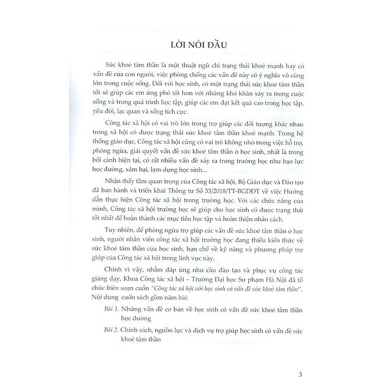 Công Tác Xã Hội Với Học Sinh Có Vấn Đề Sức Khỏe Tâm Thần - Ảnh 2