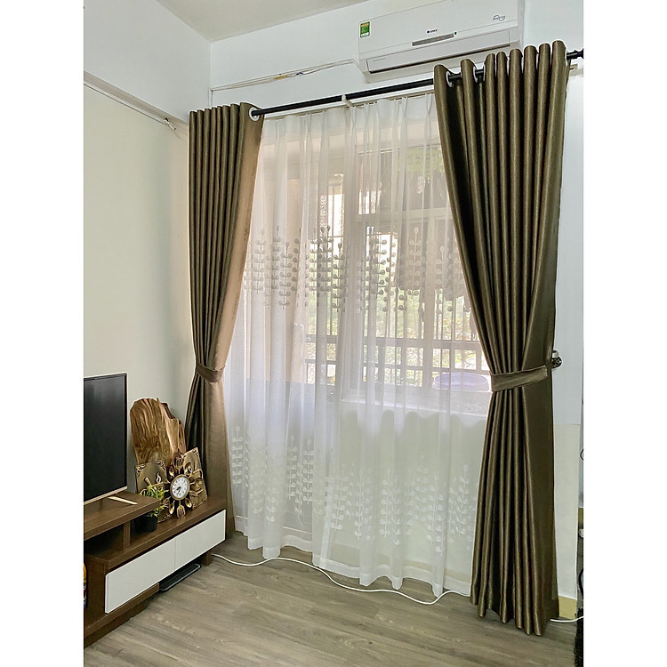 Rèm cửa cản sáng 95%, rộng 1.3m cao 2.2m, nhiều màu