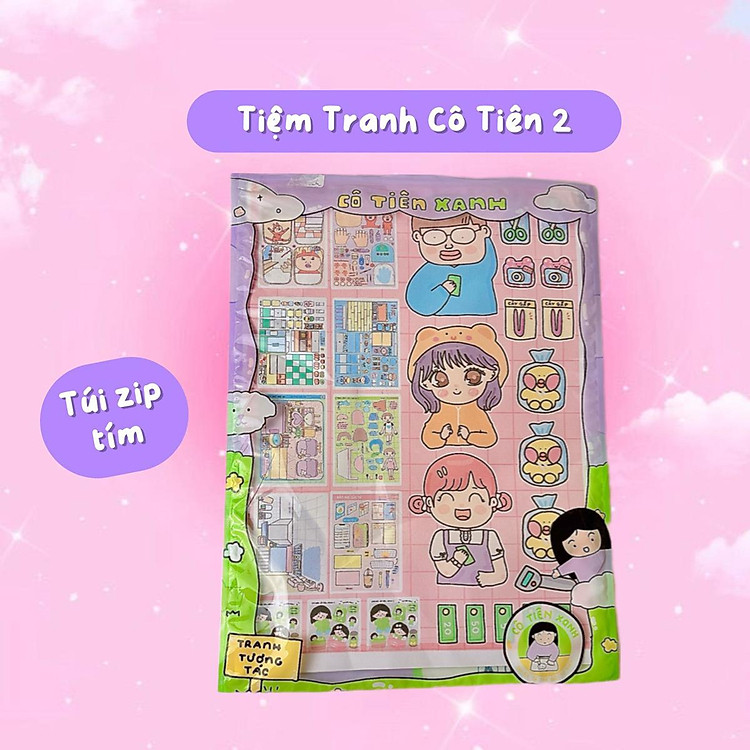 Bộ Tranh Tương Tác Cô Tiên Xanh Chính hãng Ưu đãi - Hình ảnh 5