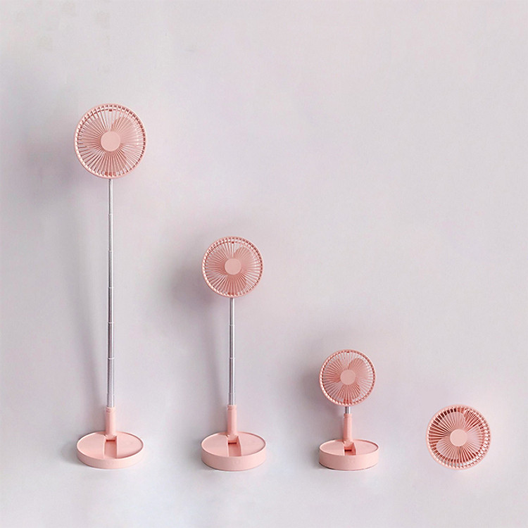 quạt tích điện mini để bàn gấp gọn cực tiện lợi