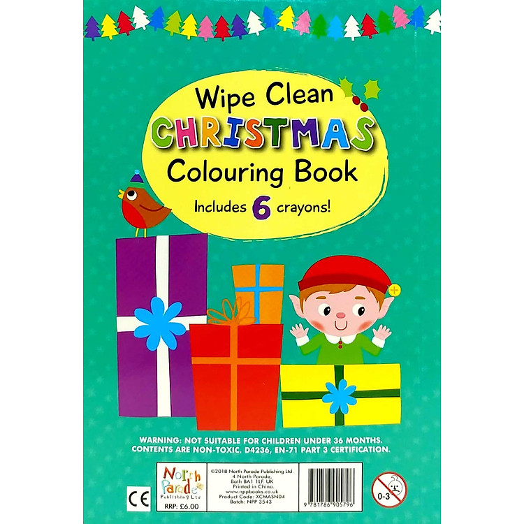 Wipe Clean Colouring Books - Snowman - Ảnh 4