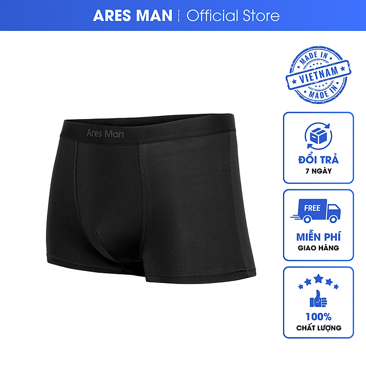 Quần lót nam, quần boxer nam Ares Man chất thun lạnh mềm mịn siêu mát, thấm hút mồ hôi