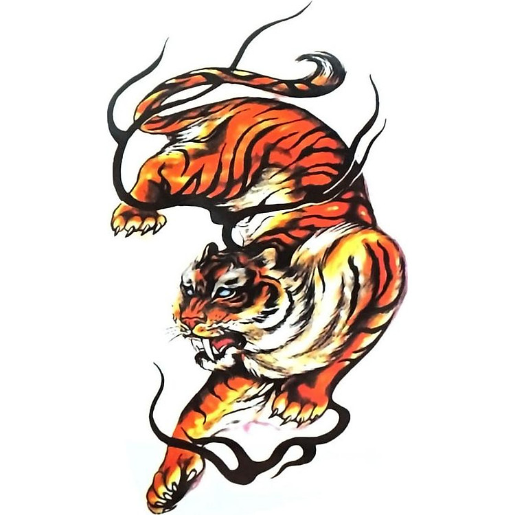 Hình Xăm Dán Hổ QSA147