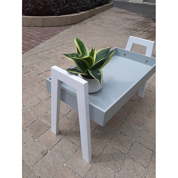 Kệ Gỗ Trang Trí Đa Năng Hàn Quốc (Màu Xám) - Ảnh 2