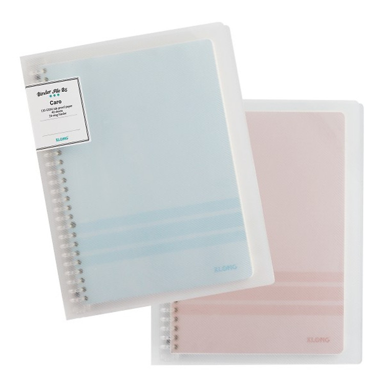 Sổ Binder File Caro nhựa kẹp tròn B5 (40 tờ) - Ảnh 4