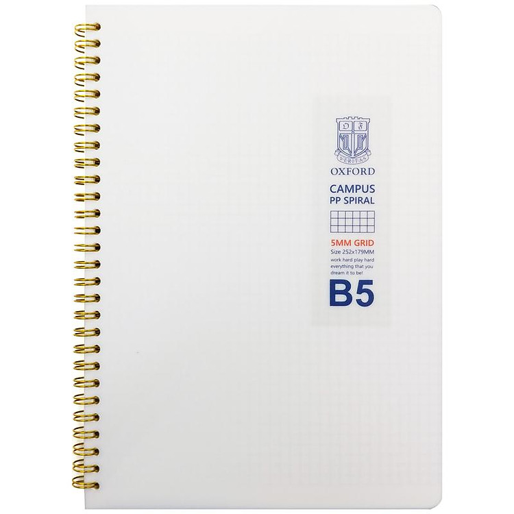 Sổ Lò Xo Milk B5 Ô Vuông 5 mm (80 trang) - Ảnh 2