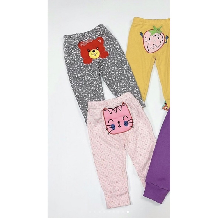 Quần chục dài mông thú bé gái (set 10 quần)