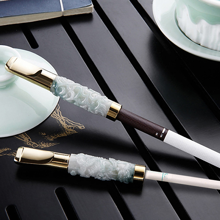 Tẩu Lọc Thuốc Cầm Tay Đá Ngọc Bích 358ZB (họa tiết ngẫu nhiên) - Ảnh 7