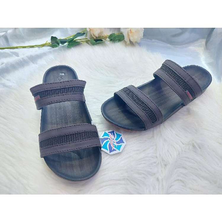 Dép nam hai quai nhị đế da bao bền