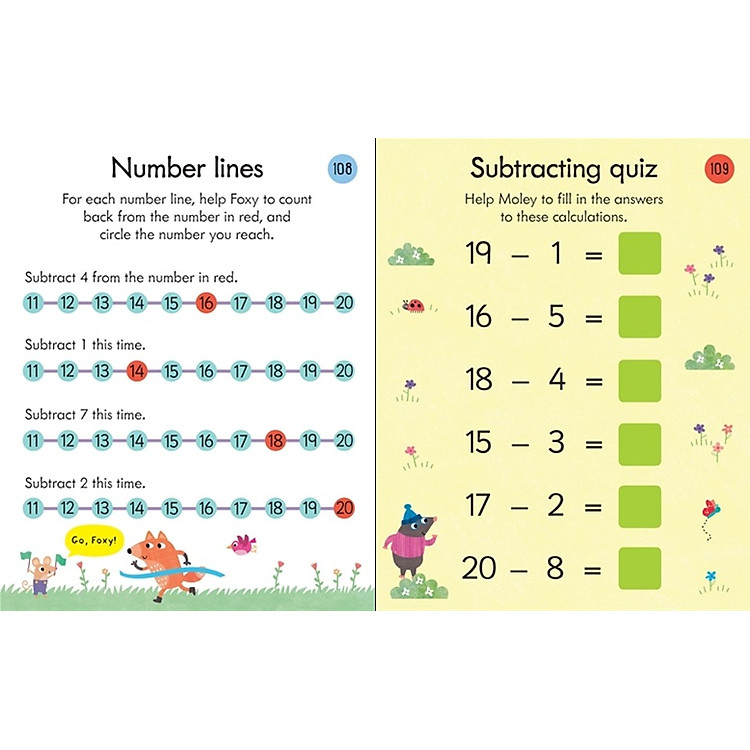 Usborne Key Skills Practice Pad: Subtracting 5-6 - Ảnh 3