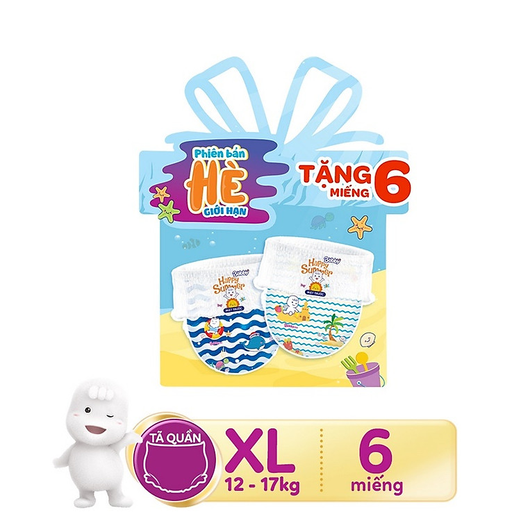 Tã quần Bobby Fresh XL - Phiên bản hè Giá tốt - Hình ảnh 2