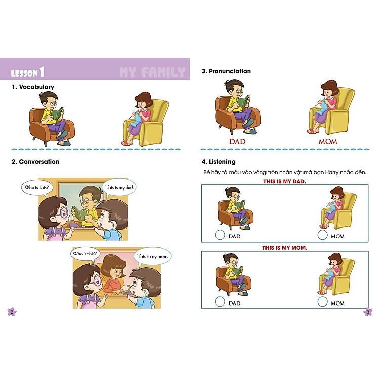 I Can My Family - sách học tiếng Anh cho trẻ mầm non - Ảnh 4
