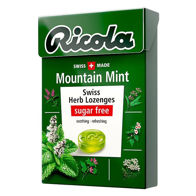 Kẹo Thảo Mộc Bạc Hà Mountaint Mint Ricola F122677 (40g)