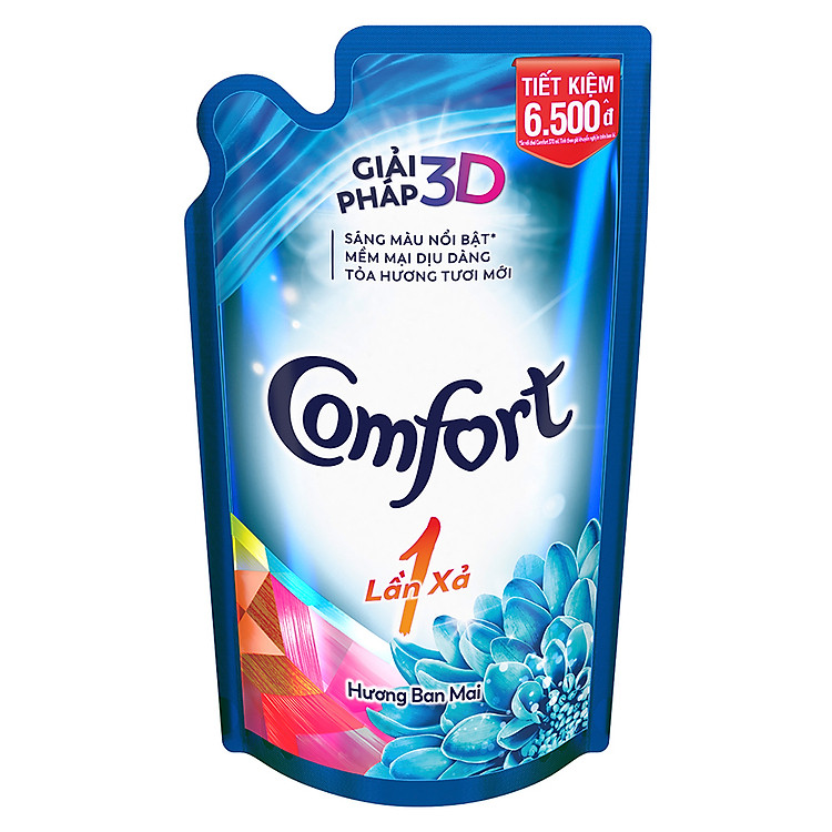 Nước Xả Vải Comfort Đậm Đặc 1 Lần Xả Hương Ban Mai - 32010052 (800ml/Túi)