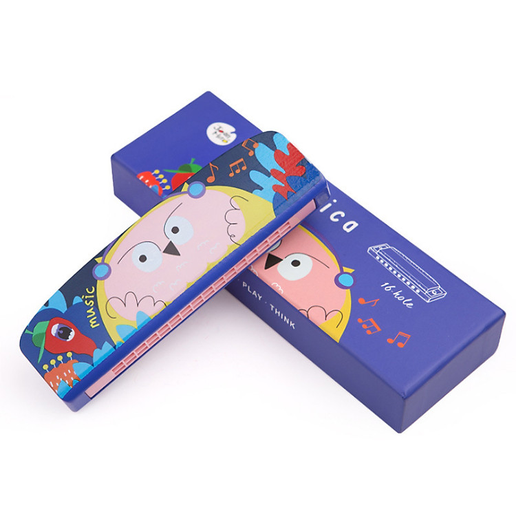 KÈN HARMONICA GỖ 16 LỖ