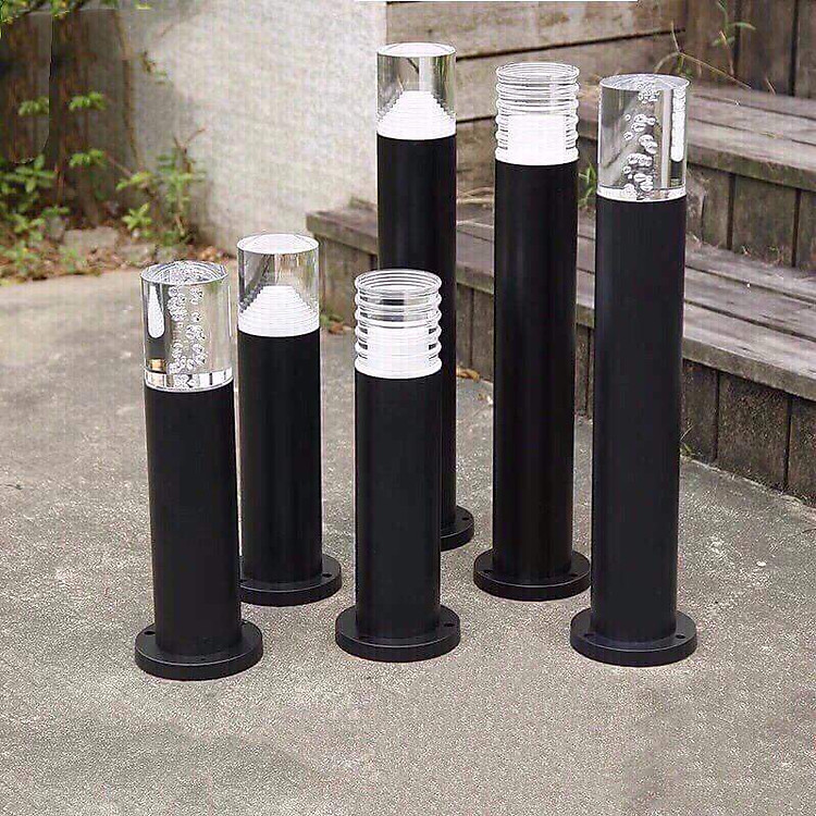 Đèn led trụ pha lê sân vườn phi 90 cao 600