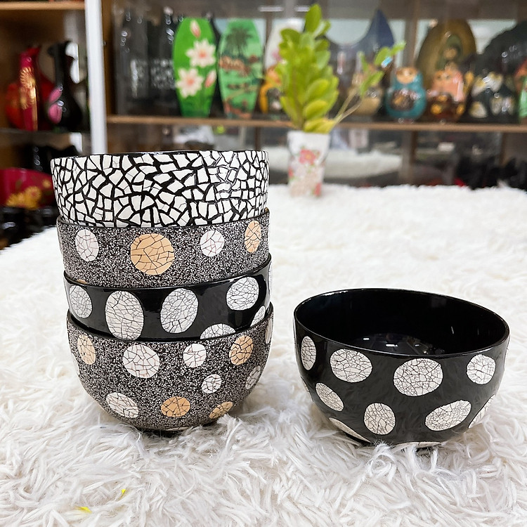 Chén Sơn Mài Tròn Cao Cấp