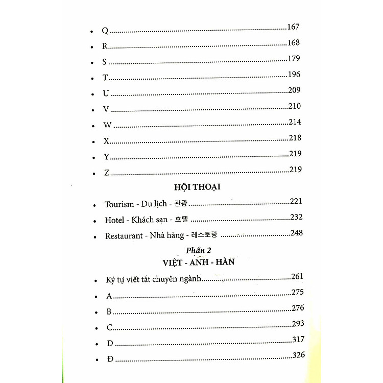 6000 Từ Vựng Chuyên Ngành Du Lịch-Khách Sạn-Nhà Hàng (Anh-Việt-Hàn) - Ảnh 2