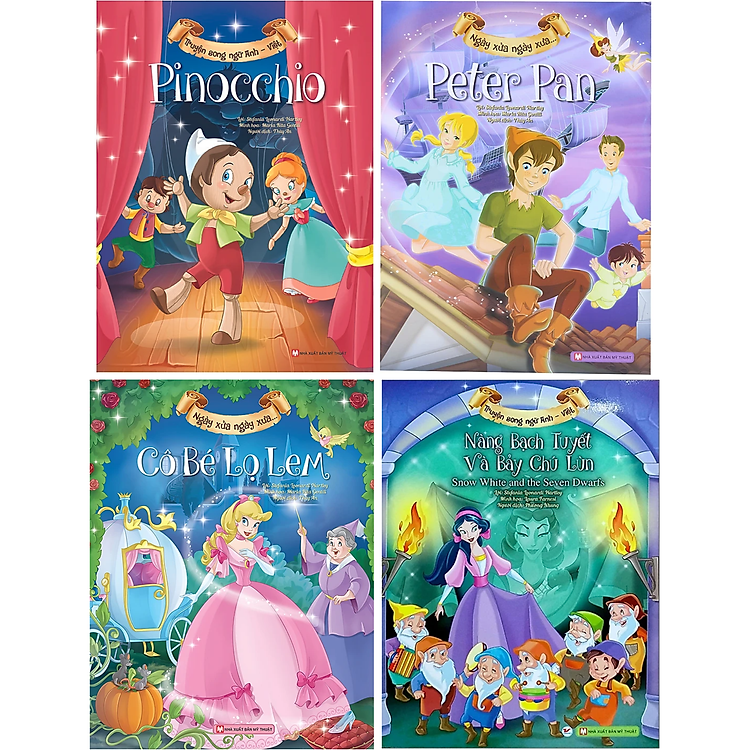 Combo 4Q Sách Song Ngữ Anh – Việt Ngày Xửa Ngày Xưa