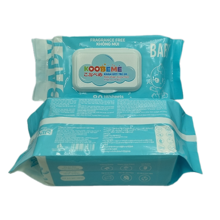 Mua Thùng 4 gói Khăn ướt Koobeme Chính hãng Giá tốt - Hình ảnh 5