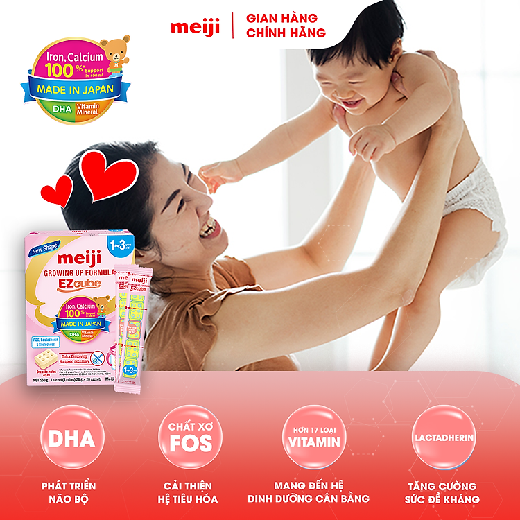 Viên Dinh Dưỡng Meiji Growing Up 560g Chất lượng Giá rẻ - Hình ảnh 3