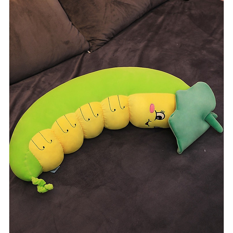 Mua Thú bông Sâu đội lá 60cm Chính hãng Tiết kiệm - Hình ảnh 2