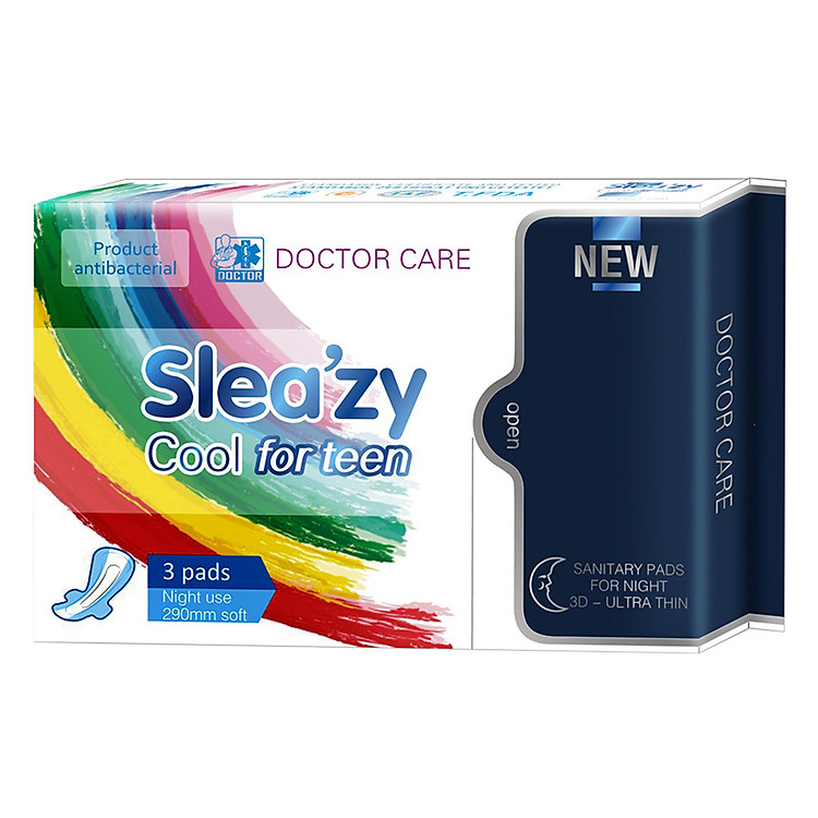 Băng Vệ Sinh Thảo Dược Doctor Care-Slea'Zy Cool For Teen Ban Đêm