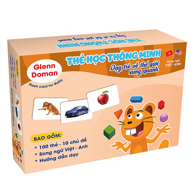 Bộ Thẻ Học Thông Minh Glenn Doman - Bộ 100 Thẻ Thế Giới Xung Quanh
