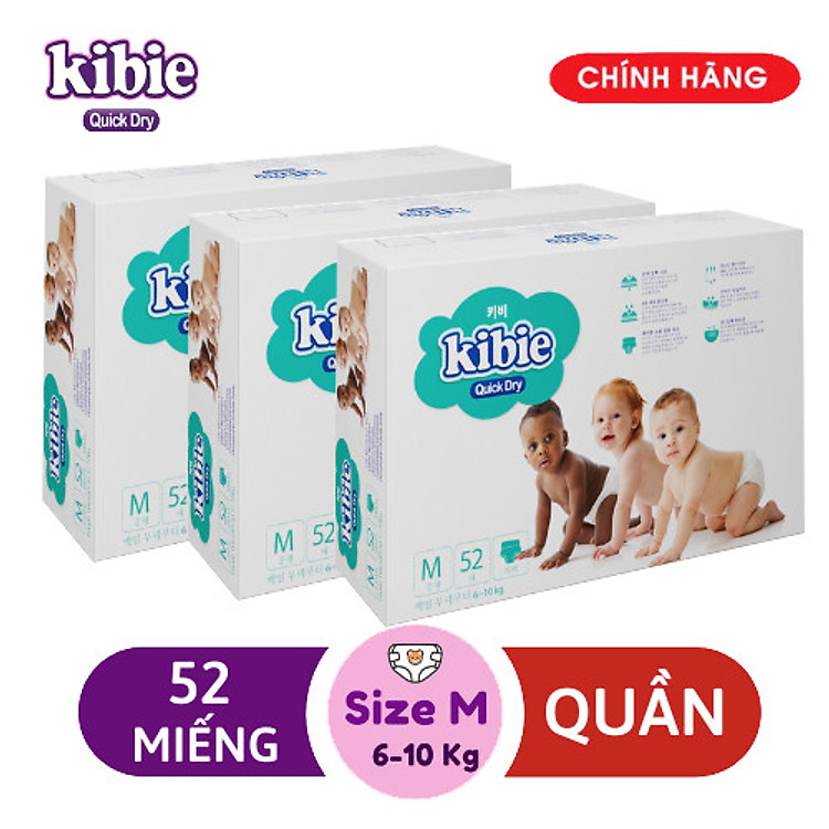 Mua tại Lazada: Bỉm Tã quần Kibie Hàn Quốc size M Chính hãng, giá tốt