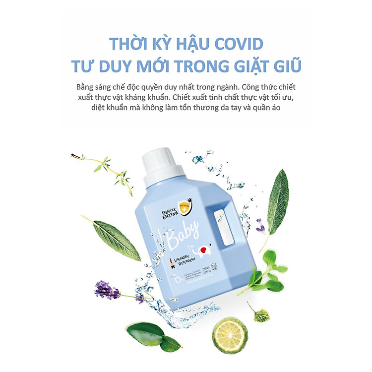 Nước Giặt Quần Áo Em Bé Kháng Khuẩn Chính hãng Giá tốt - Hình ảnh 3