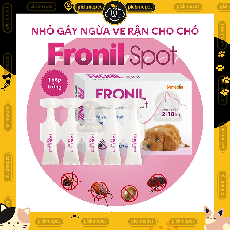 Fronil Spot - Nhỏ gáy ve rận, bọ chét cho CHÓ