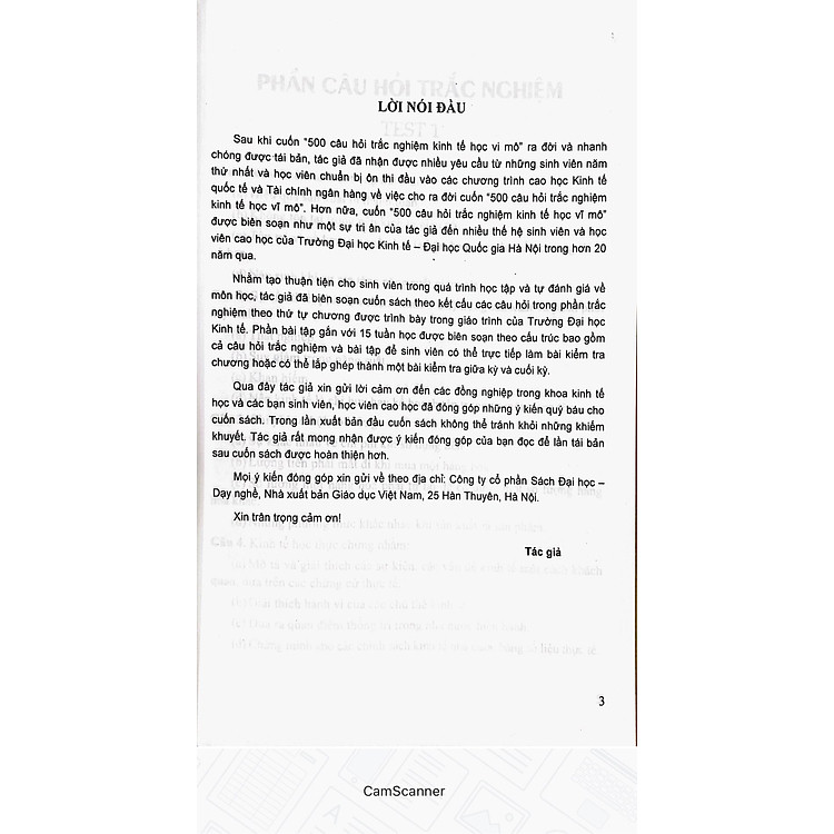 500 Câu Hỏi Trắc Nghiệm Kinh Tế Học Vĩ Mô - Ảnh 3