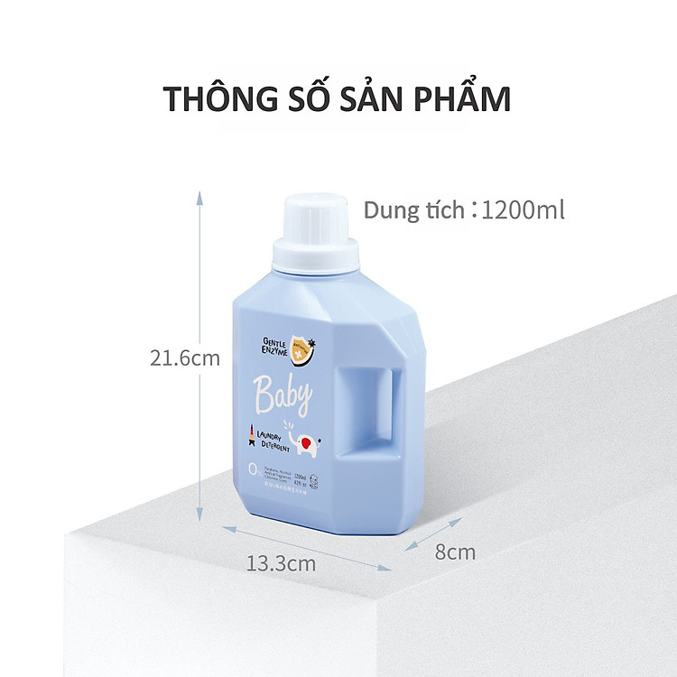 Nước Giặt Quần Áo Em Bé Kháng Khuẩn Chính hãng Giá tốt - Hình ảnh 4