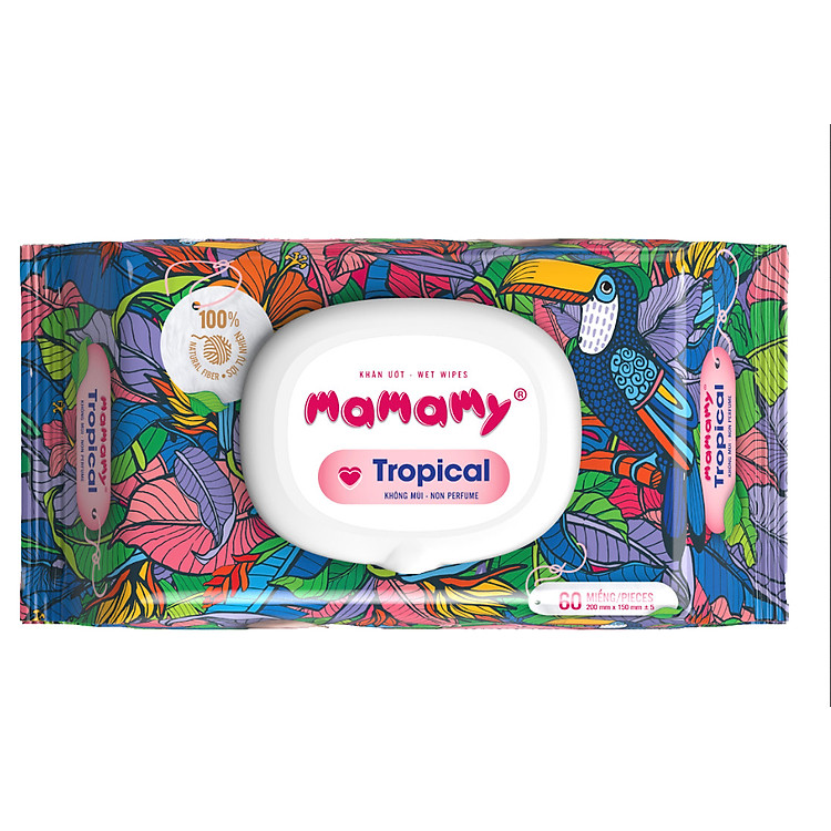 Khăn ướt Mamamy 100% sợi tự nhiên Ưu đãi - Hình ảnh 5