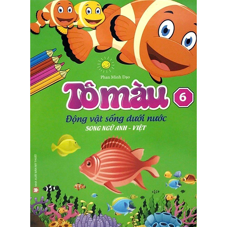 Tô Màu Động Vật Dưới Nước Tập 6 (Song Ngữ Anh Việt) - Ảnh 3