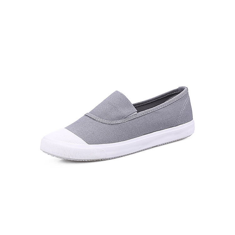 Giày Lười Vải Nữ Đế Bệt Chất Vải Thoáng Khí