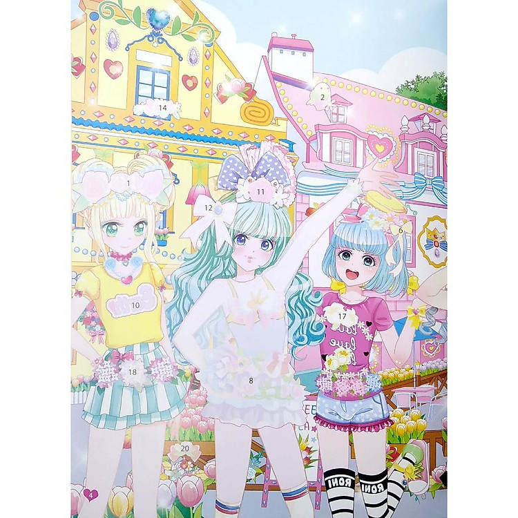 1000 Hình Dán Trang Phục Công Chúa - Công Chúa Hoa Lan - Ảnh 5