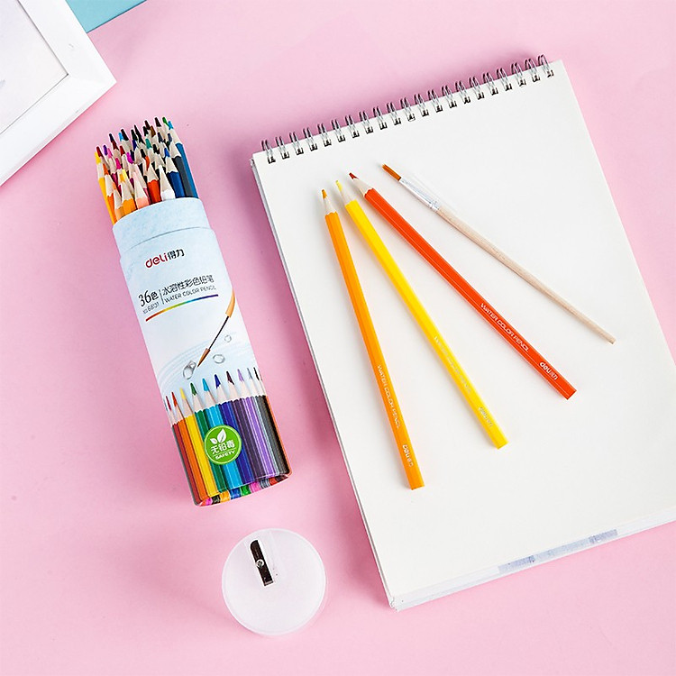 Bút Chì Màu Nước Deli (12 màu)